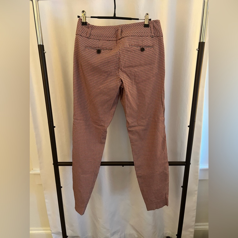 Herringbone slim fit stretch tailored dress pants